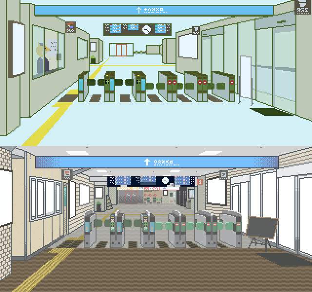 改札背景_before_after